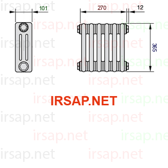 Радиатор IRSAP Tesi 30365/6 T23 CL 01